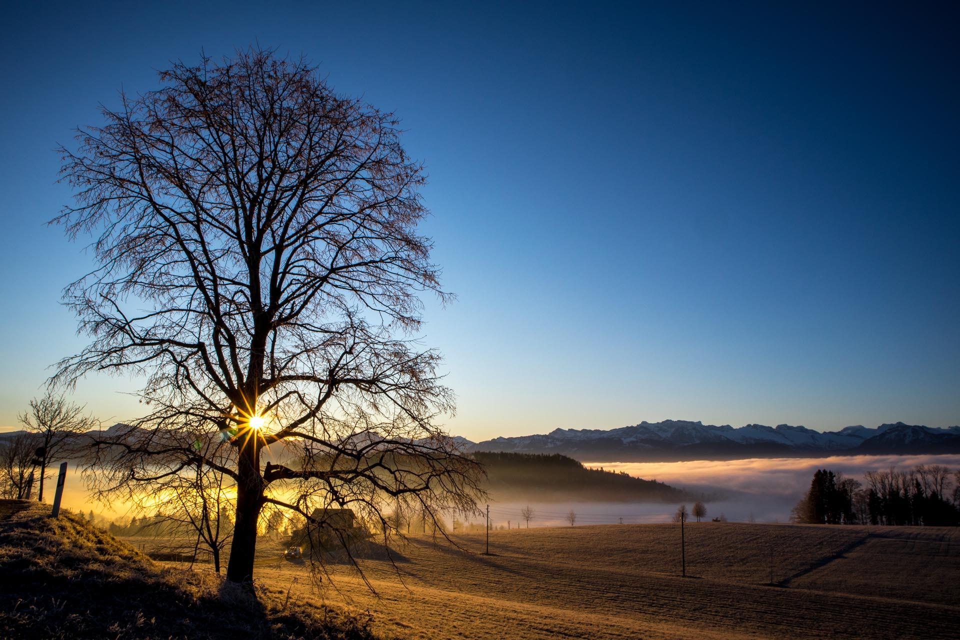 Sonnenaufgang am Bachtel